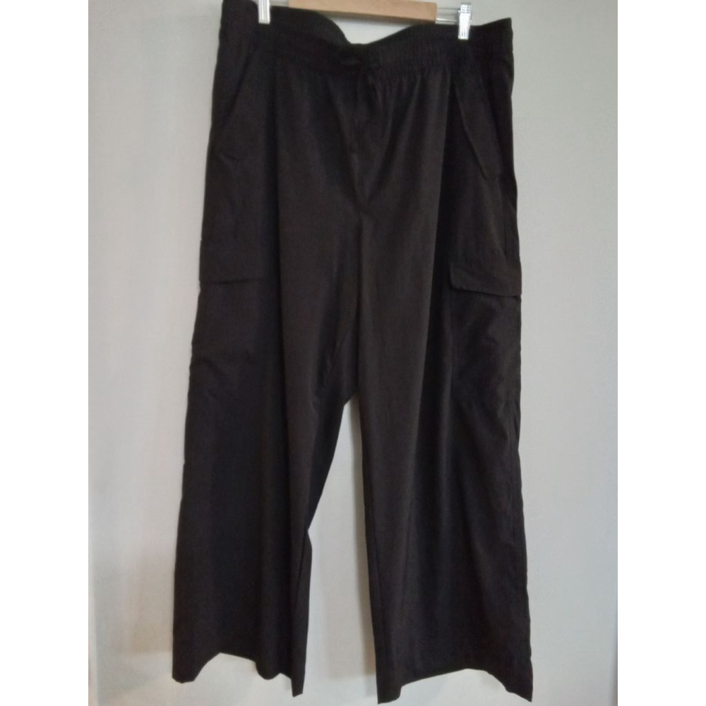 Women's Old Navy black cargo light weight Pants Size xl Black